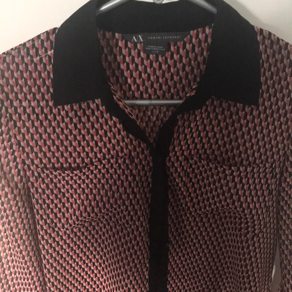 Armani Exchange Sheer Blouse - Picture 2 of 3